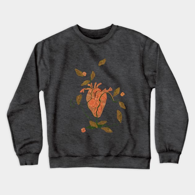 Find My Heart Crewneck Sweatshirt by artsandherbs